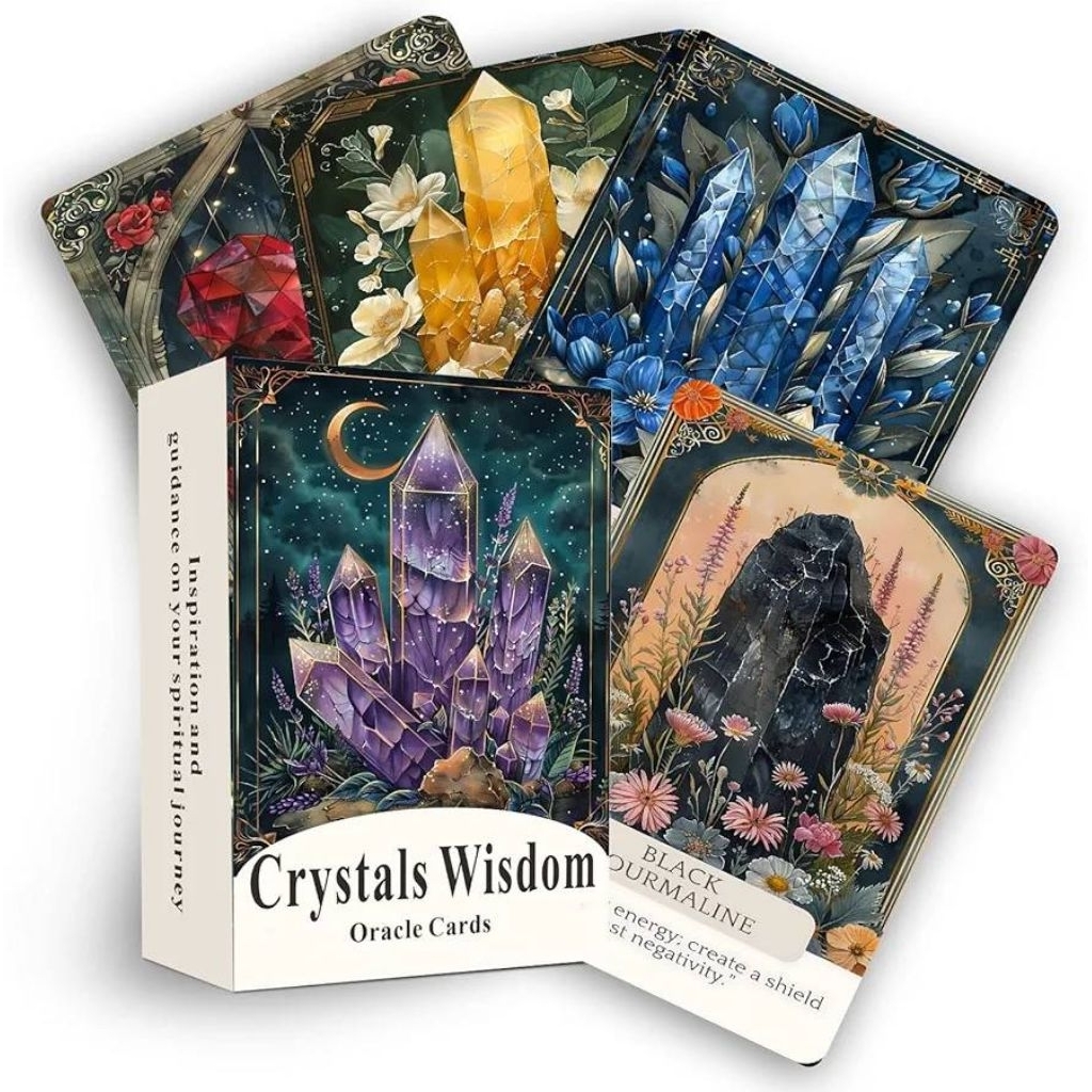 Crystals Wisdom Oracle Cards ไพ่ออราเคิลแท้ ไพ่ออราเคิล oracle deck ...
