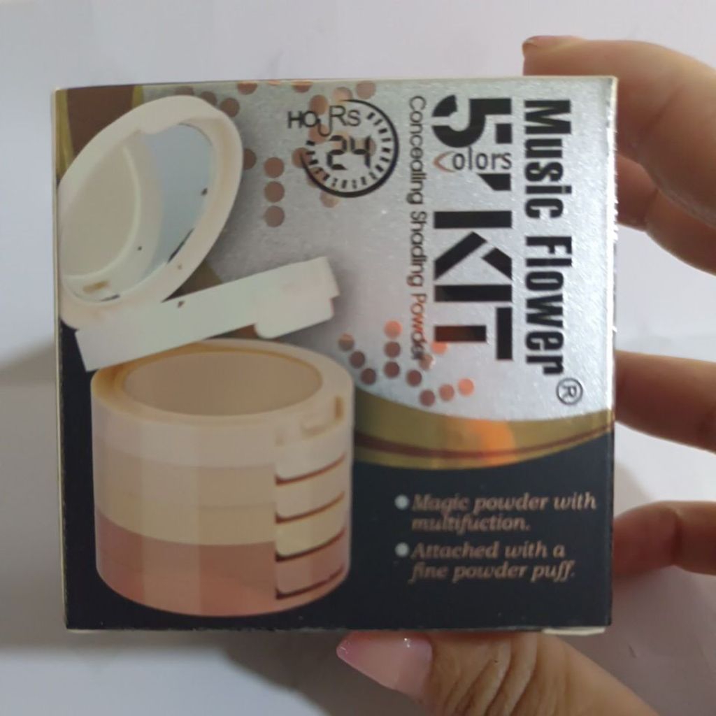 Music Flower 5 colors KIT concealing Shading Powder มิวสิค คอนโต เฉด ...