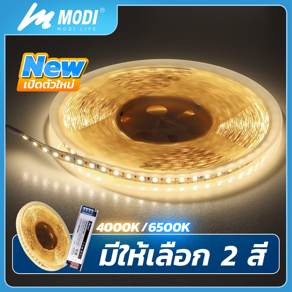 MODI ไฟเส้น24V ยาว10M Led Strip พร้อมกาวในตัว เหมาะสำหรับใช้ภายในอาคาร ...