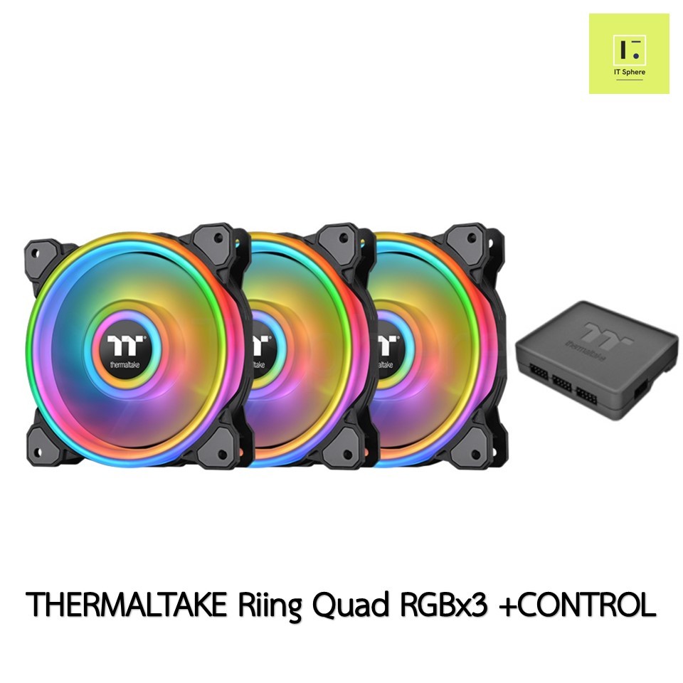THERMALTAKE Riing Quad 12 RGB Radiator TT Premium Edition 3 Fan ...