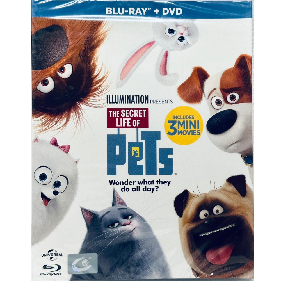Bluray + DVD 2 Disc ปกสวม : The Secret Life of Pets (2016) เรื่องลับ ...