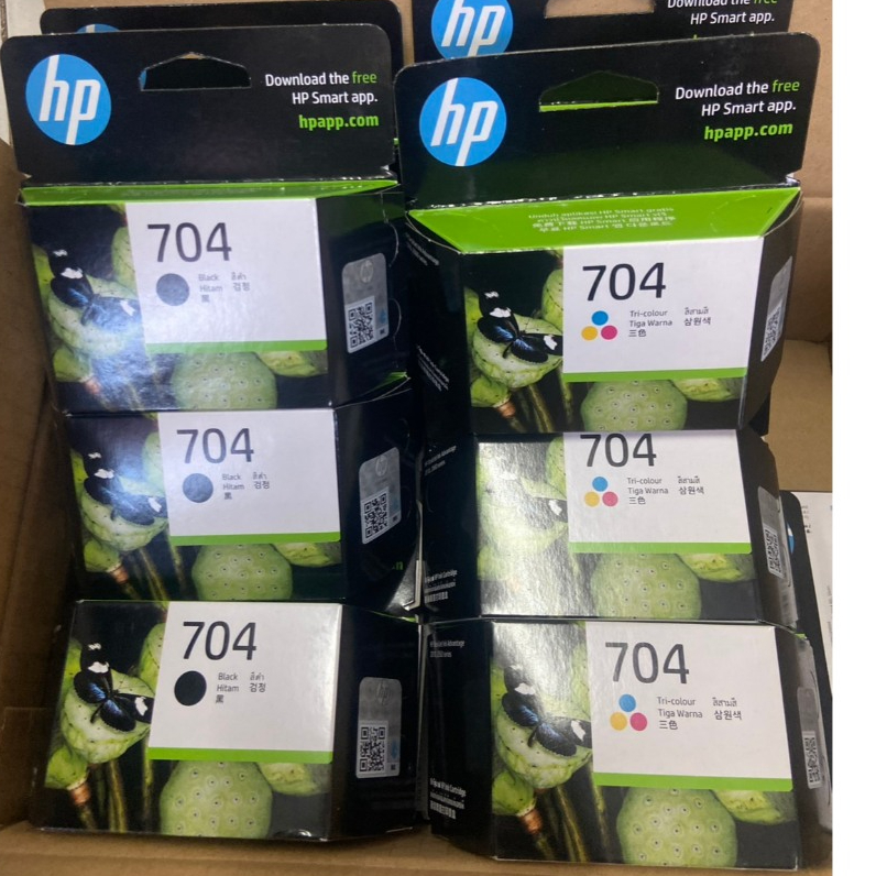 หมึก HP 704 ดำ HP 704 Inkjet ตลับสี/ตลับดำ ของแท้100% | Shopee Thailand