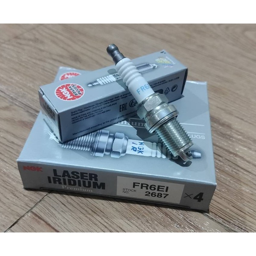 NGK หัวเทียน LASER IRIDIUM FR6EI (2687) 1 หัว ใช้สำหรับรถยนต์ ...