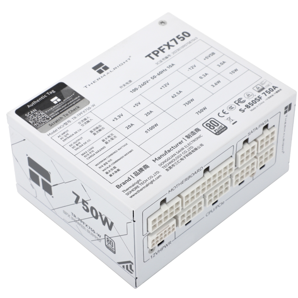 THERMALRIGHT SFX 750W WHITE PSU (TR-TPFX-750-W) | Shopee Thailand
