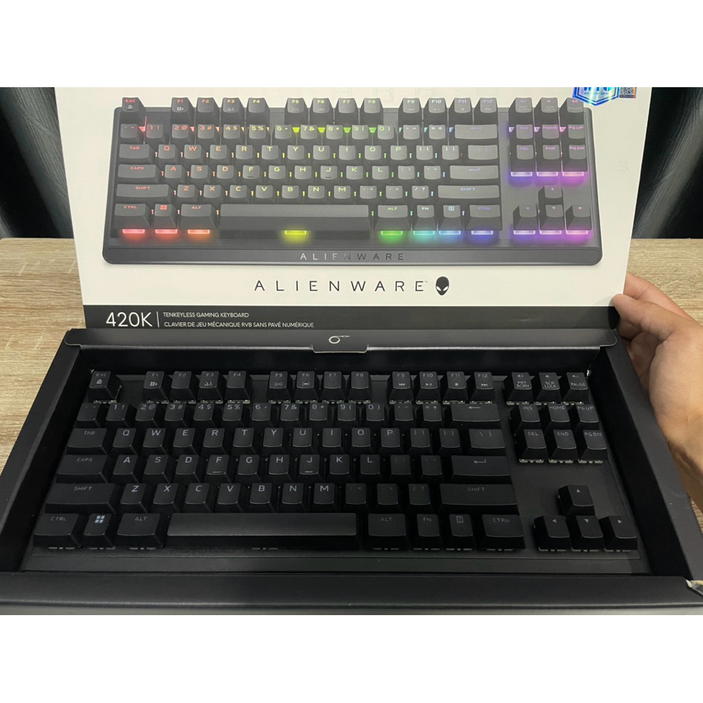 Alienware aw420k Low-Profile RGB Gaming Keyboard | Shopee Thailand