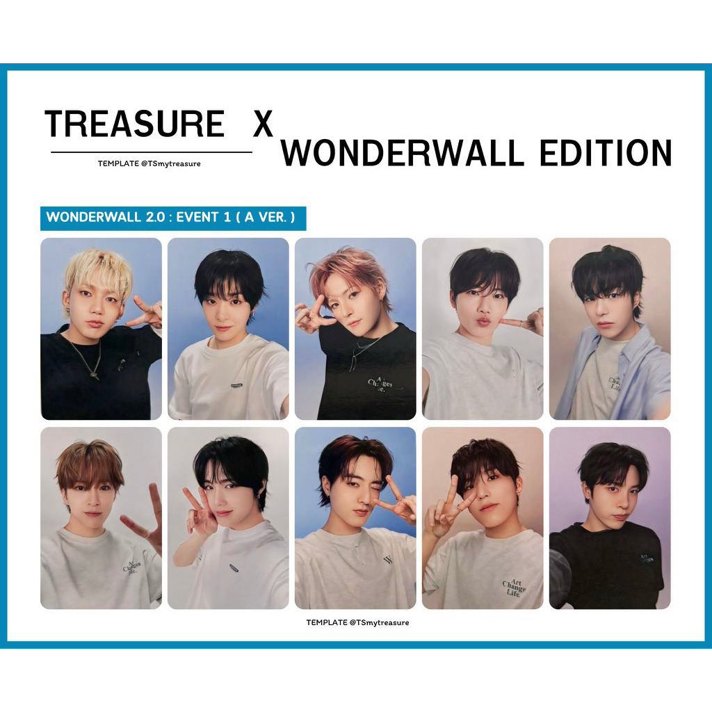 Wonderwall Edition X TREASURE | PHOTOCARD - โฟโต้การ์ด HARUTO