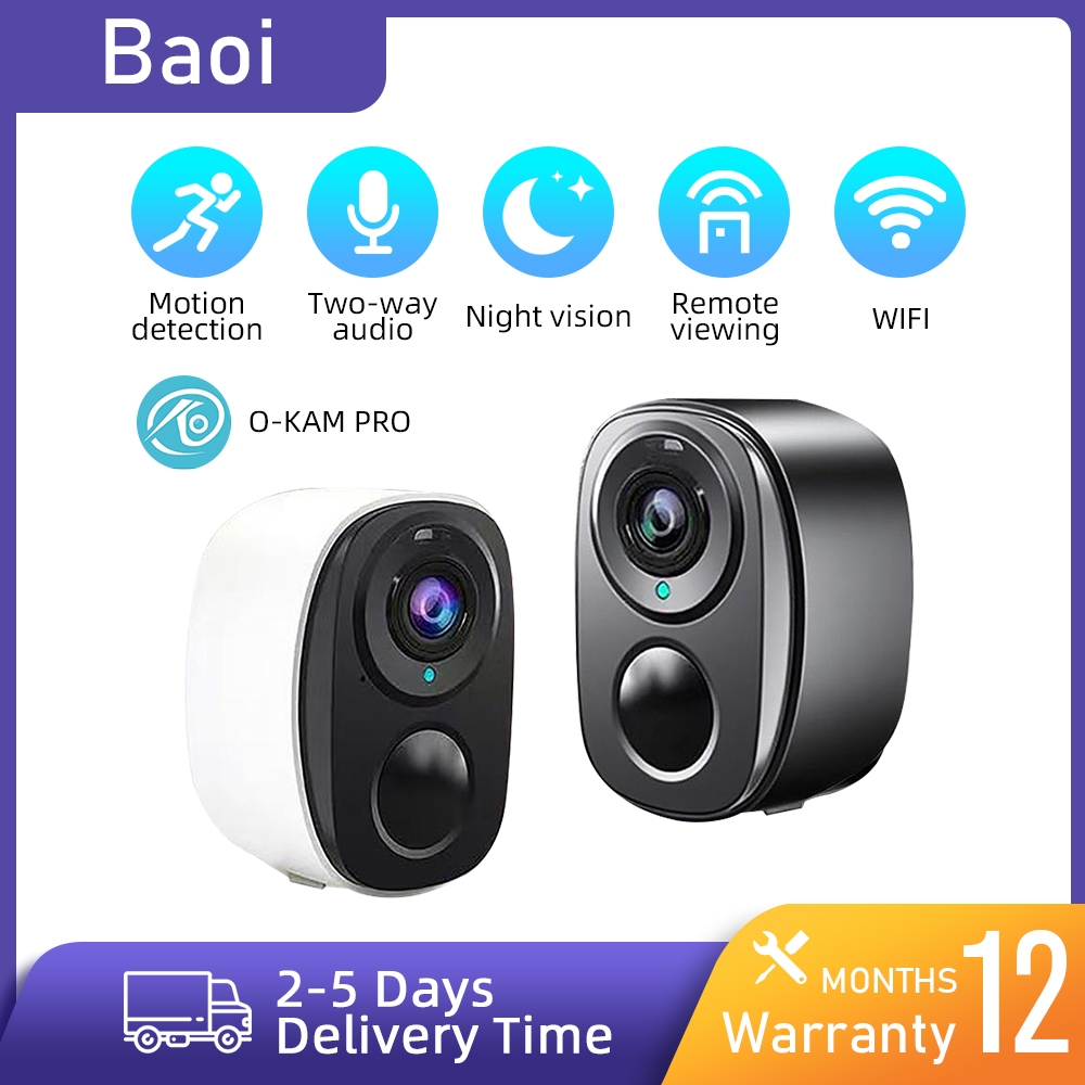 BOAI กล้องวงจรปิด HD 1080P-4MP ระบบแชทด้วยเสียงอัจฉริยะ ระบบรักษาความ ...