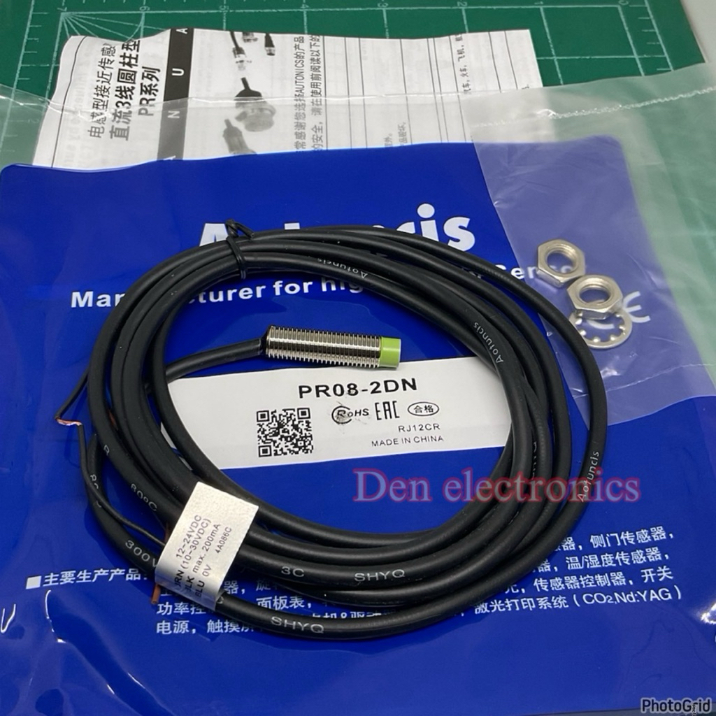PR08-2DN M8 sensor เซ็นเซอร์ proximity switch จับโลหะ NPN-NO | Shopee ...