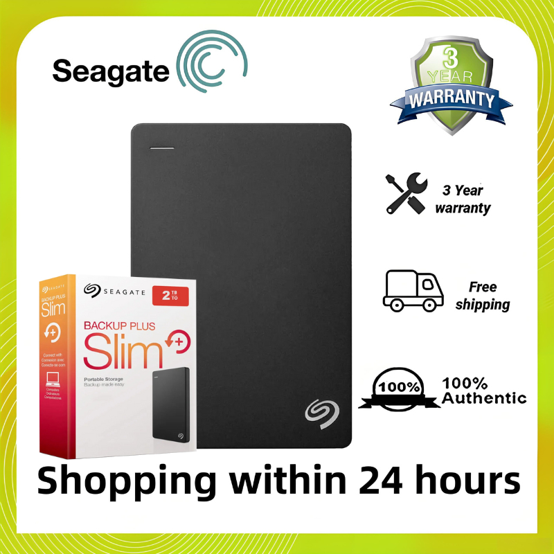 【จัดส่งตลอด 24 】BLACK 1TB/2TB/4TB Backup Slim HDD Portable hard drives ...
