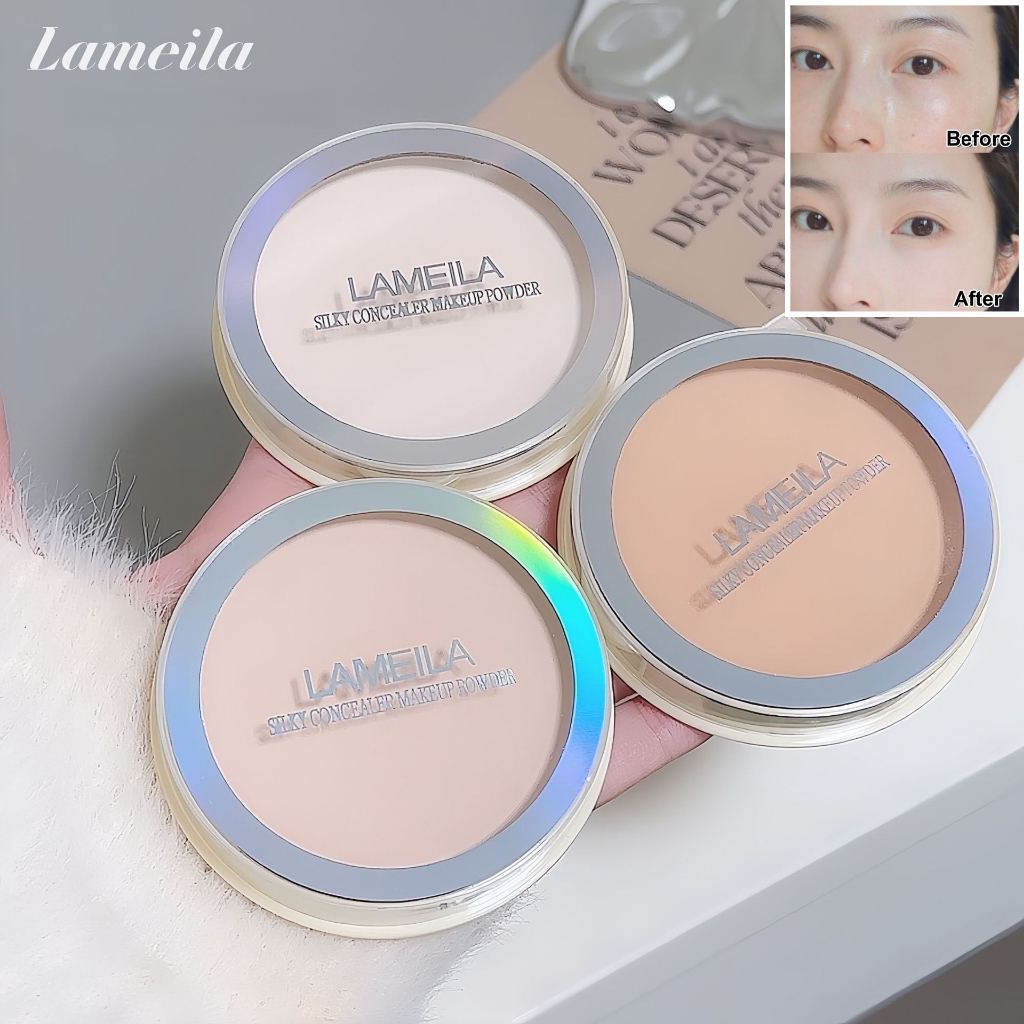 YOTAI ❤️LAMEILA❤️ แป้งพัฟผสมรองพื้น คุมมัน เนื้อแมท เบลอรูขุมขน เนื้อเนียนละเอียด บางเบา เกลี่ยง่าย ขาวกระจ่างใส 5048#