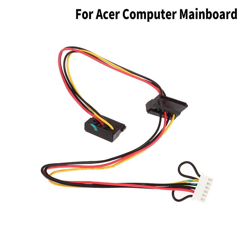 (พร้อมส่ง) 6Pin to 2Port HDD SATA Power SOCKET CABLE conector สำหรับ ...