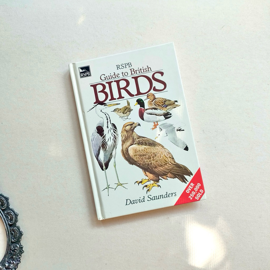หนังสือนกมือสอง หนังสือความรู้ภาษาอังกฤษ Rspb guide to British birds ปก ...