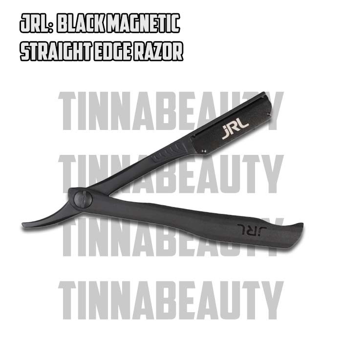 JRL Black Magnetic Straight Edge Razor ด้ามมีดโกนแม่เหล็ก JRL สีดำ - สี ...