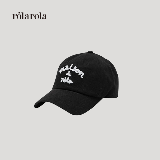 ROLAROLA - MAISON DE ROLA EMBROIDERY CAP (BLACK) | Shopee Thailand