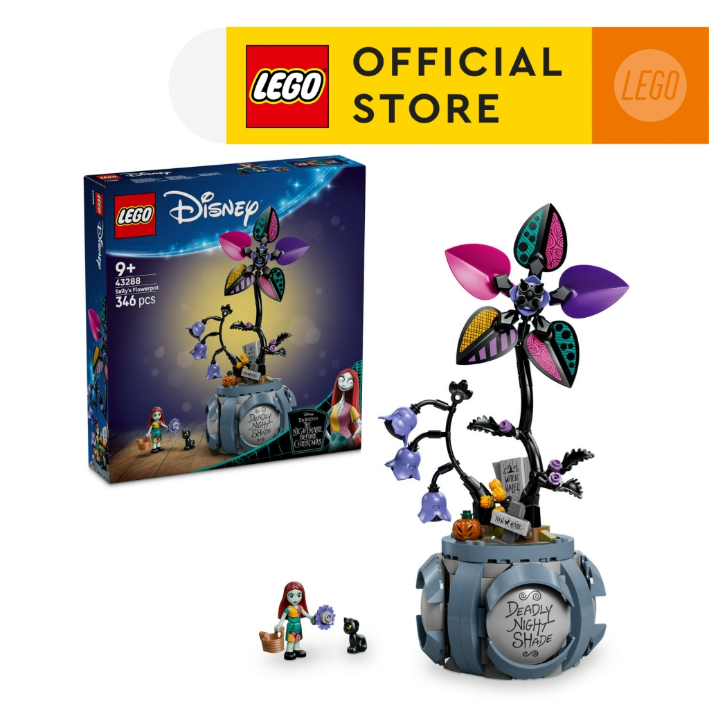 LEGO Disney Classic 43288 Sally's Flowerpot (346 Pieces), Building Blocks, Kids Toy