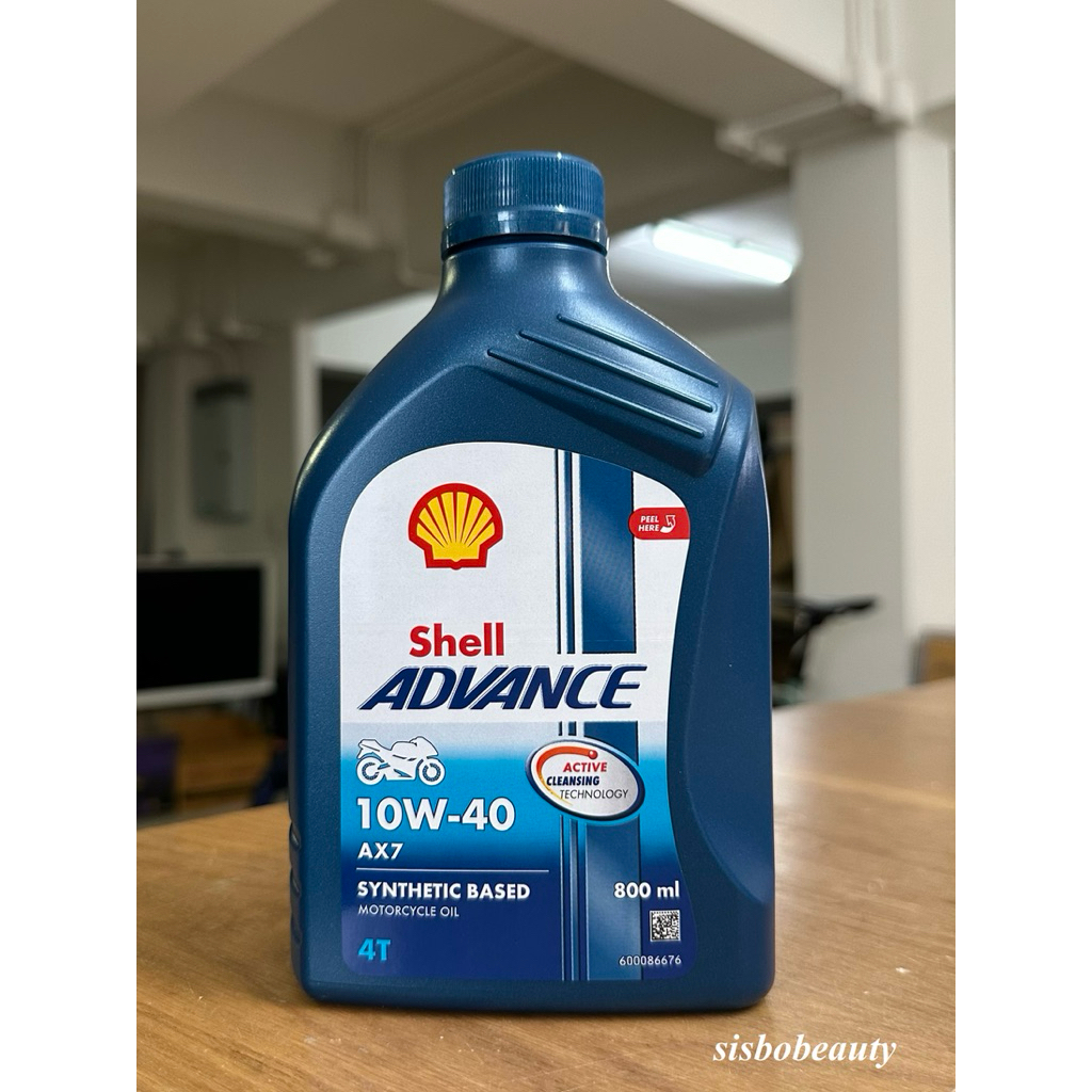 น้ำมันเครื่อง Shell Advance AX7 กึ่งสังเคราะห์ 10W-40 0.8L / 1L ...