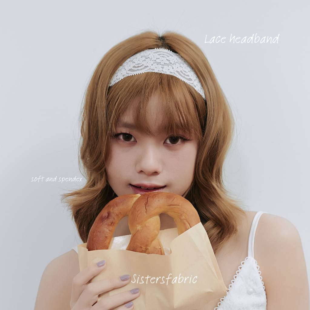 Sistersfabric – Lace headband ที่คาดผมลูกไม้ยางยืด