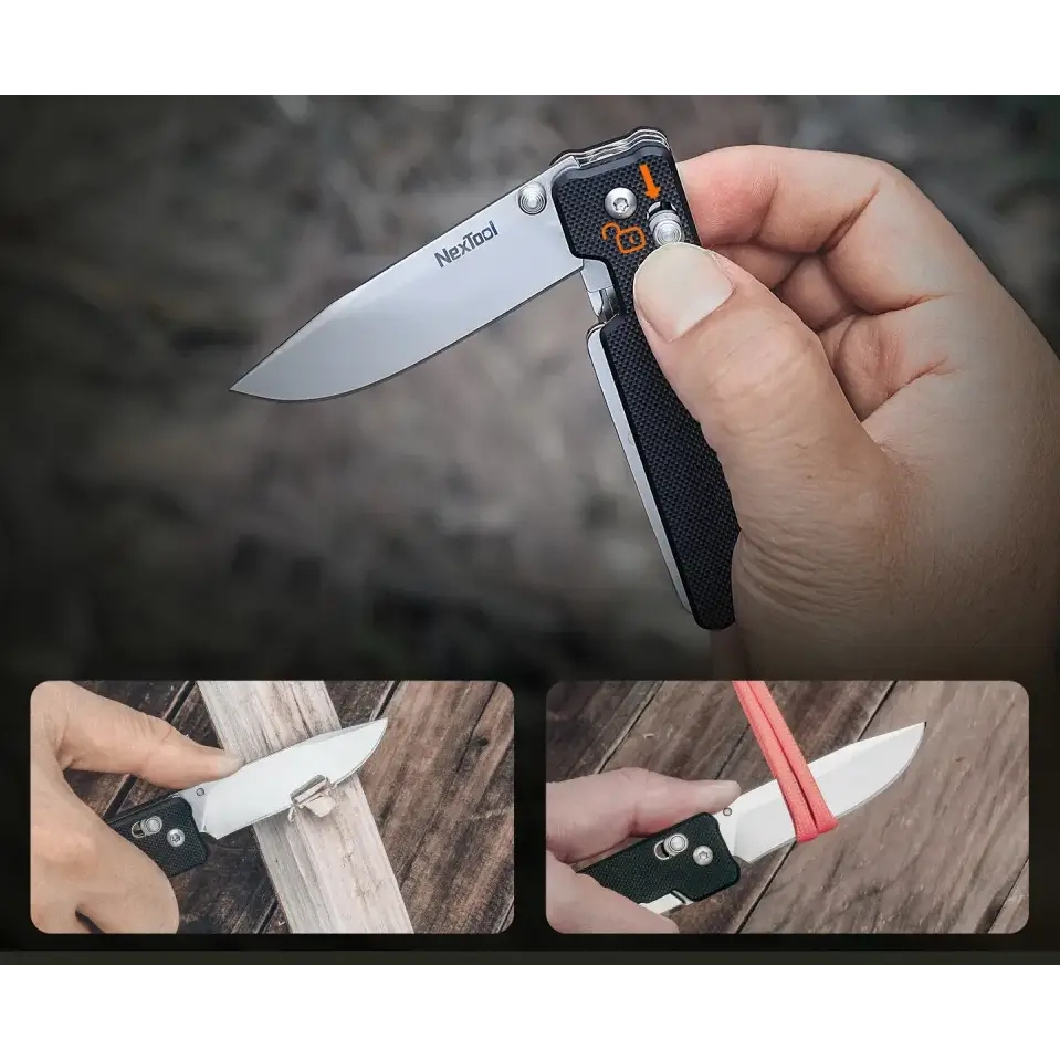 มีดและเครื่องมืออเนกประสงค์ NexTool Knight K30 + ชุดหัวไขควงขนาดต่างๆ ...