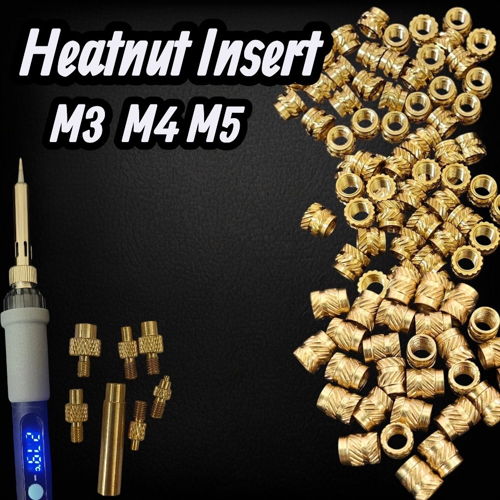Heat Set Insert สำหรับงานพิมพ์3 มิติ เกลียวทองเหลืองสำหรับงานพิมพ์ 3 ...