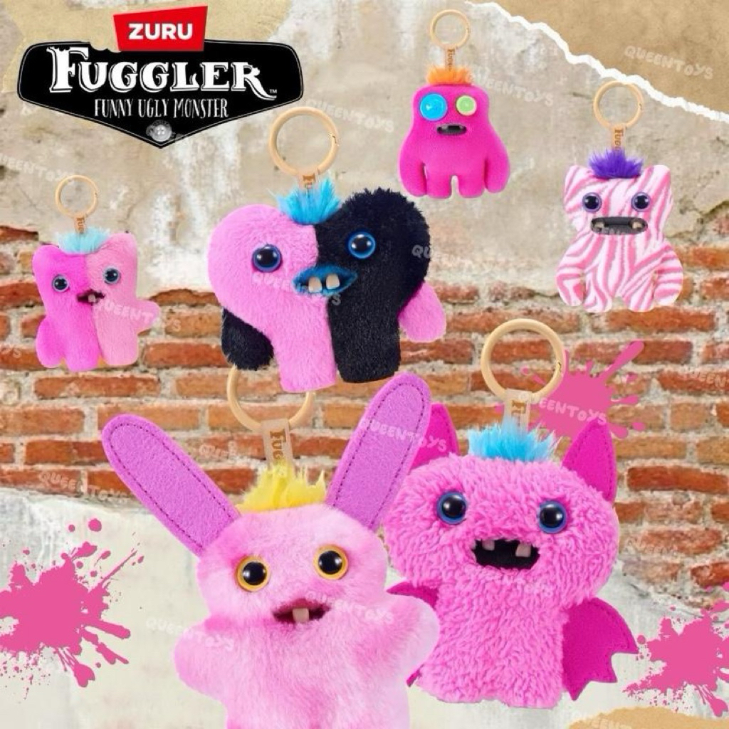 [ป้ายอังกฤษ] Fuggler Baby Fuggs Pinkles พวงกุญแจ 3.5 นิ้ว ของแท้ ...