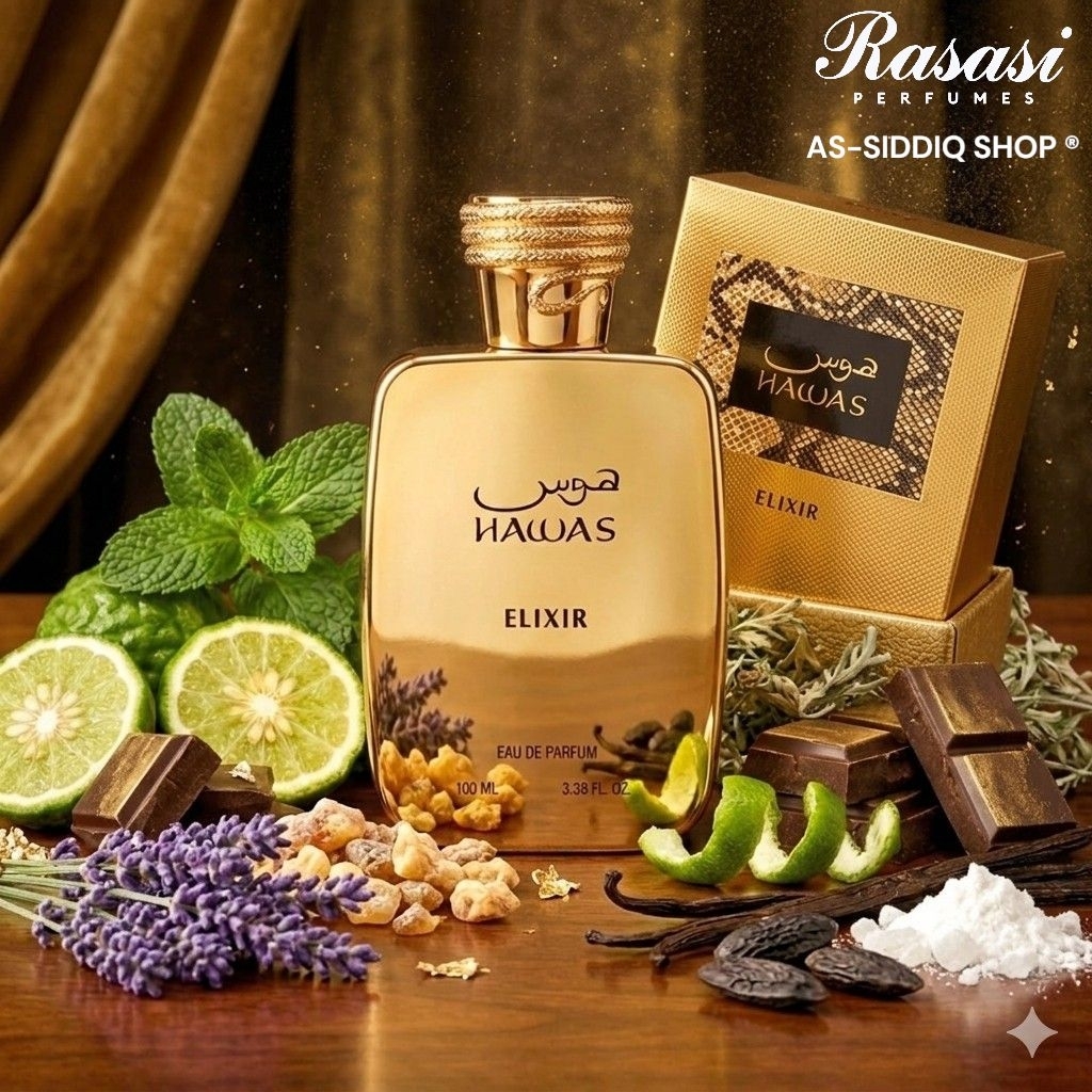 Hawas Elixir EDP By Rasasi 100ml ( ขวดทอง) แท้💯 | Shopee Thailand