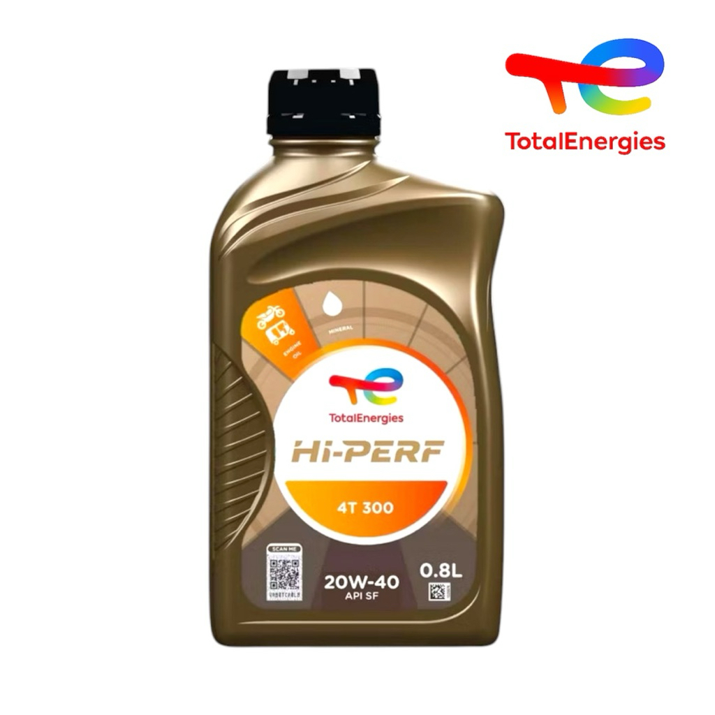 Total Energies น้ำมันเครื่อง Hi-Perf 4T 300 20W-40 API SF ขนาด 0.8L ...