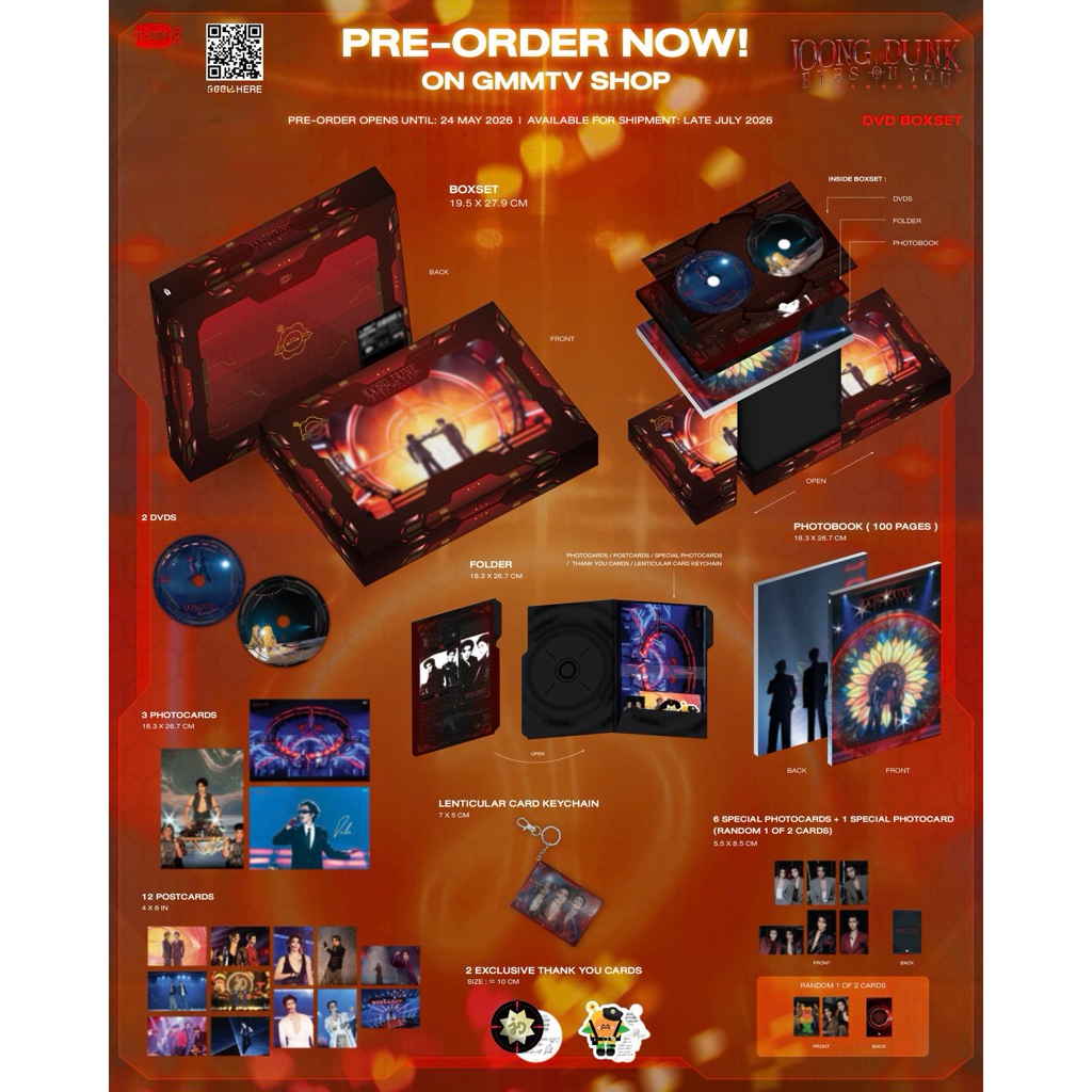 🔥รอบพรีทักแชทก่อนสั่งซื้อ🔥 DVD BOXSET JOONG DUNK EYES ON YOU