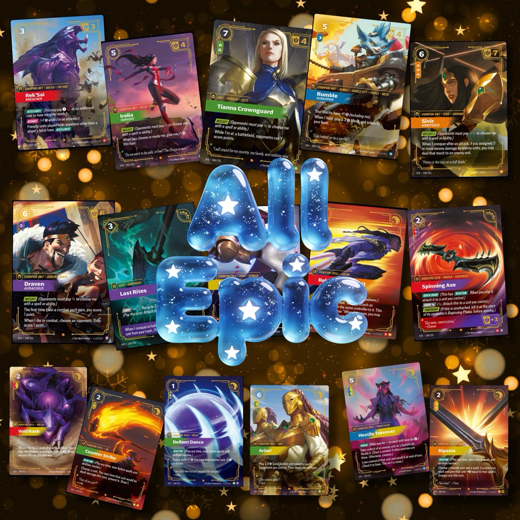 Riftbound Spiritforged รวมทุกสี ทุกแบบ ระดับ Epic | Shopee Thailand