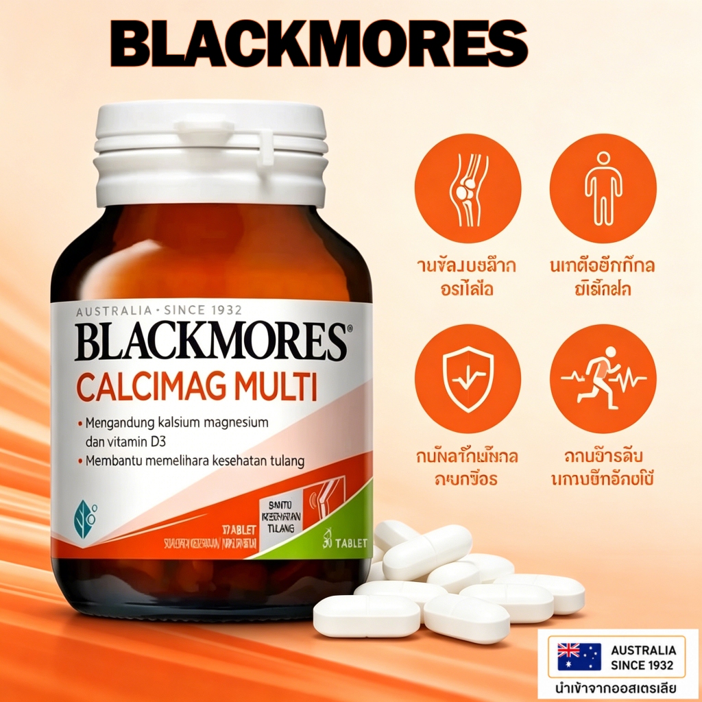 แคลซิมาก มัลติ Blackmores Calcimag Multi 30 เม็ด วันที่หมดอายุล่าสุด ...