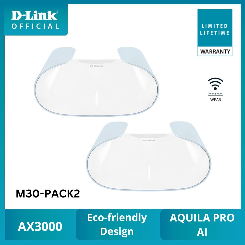 D-LINK (M30) AX3000 Wi-Fi 6 Smart Mesh Router, Dual-Band 2.4GHz ...