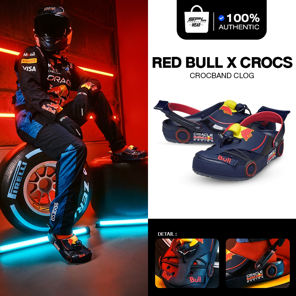 Crocs รองเท้าแตะ Crocband x Red Bull Racing รหัส 212707-90H | Shopee ...