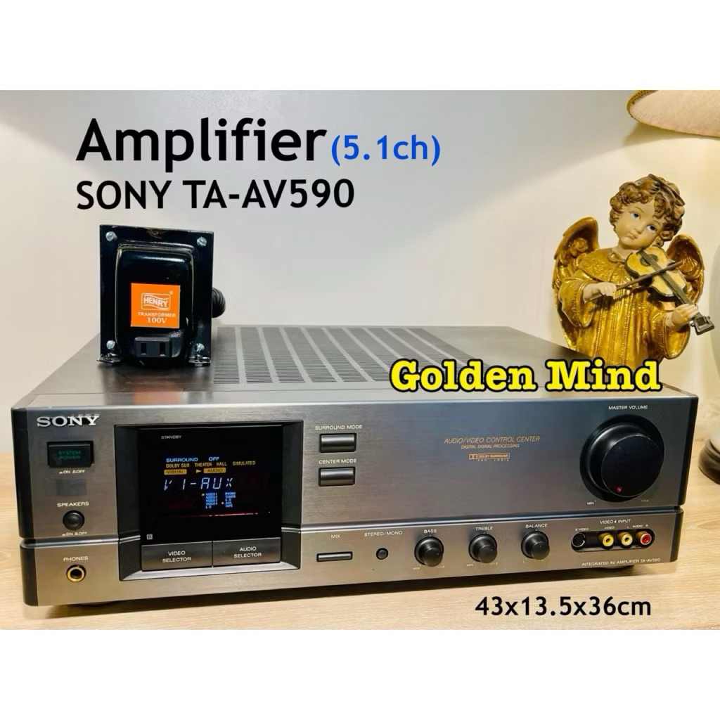 A-01-081025 SONY TA-AV590 เครื่องขยายเสียงมือสองจากประเทศญี่ปุ่น