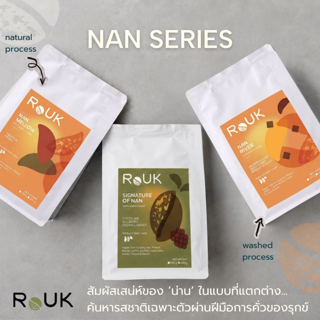NAN Series - Trio set กาแฟน่านคั่วกลางเข้ม รวม 3 เมล็ดขนาดทดลอง ...