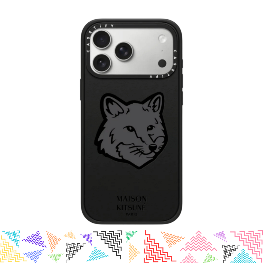 CASETiFY | Maison Kitsune Classic Fox Logo Case - Black [Maison
