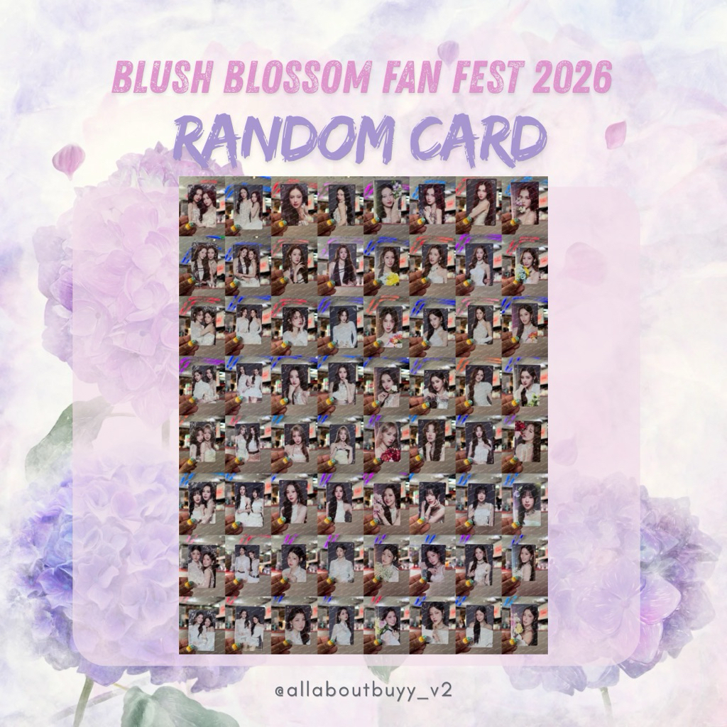 พร้อมส่ง - แบบแยกการ์ด) | BLUSH BLOSSOM FAN FEST 2026 : MIDNIGHT