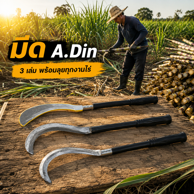 มีด A.din มีดเกษตร พร้อมลุยทุกงาน