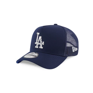 หมวกแก๊ป New Era รุ่น Los Angeles Dodgers Shattered Logo Oceanside Blue 9Forty A-Frame Trucker Cap