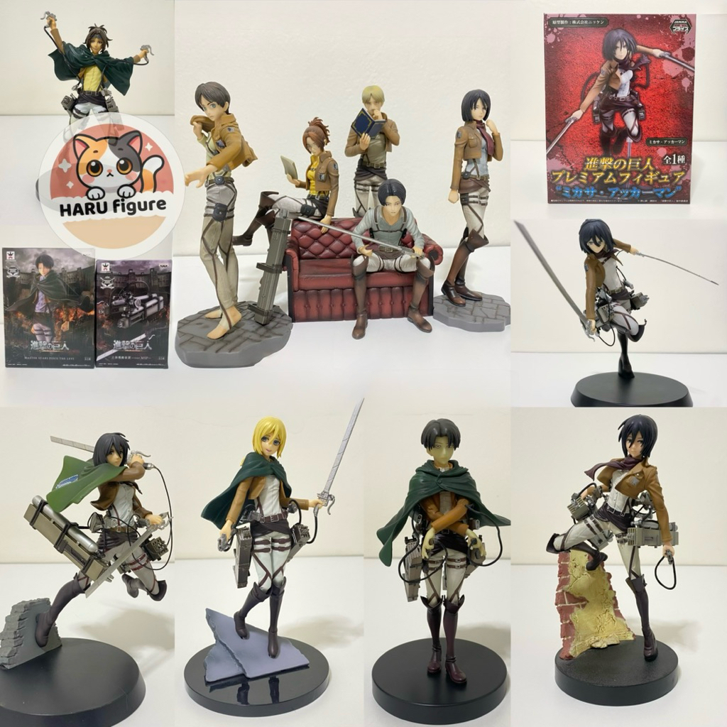 [พร้อมส่ง/มือ1-2/ของเเท้] รวมฟิกเกอร์ Attack On Titan - ผ่าพิภพไททัน ...