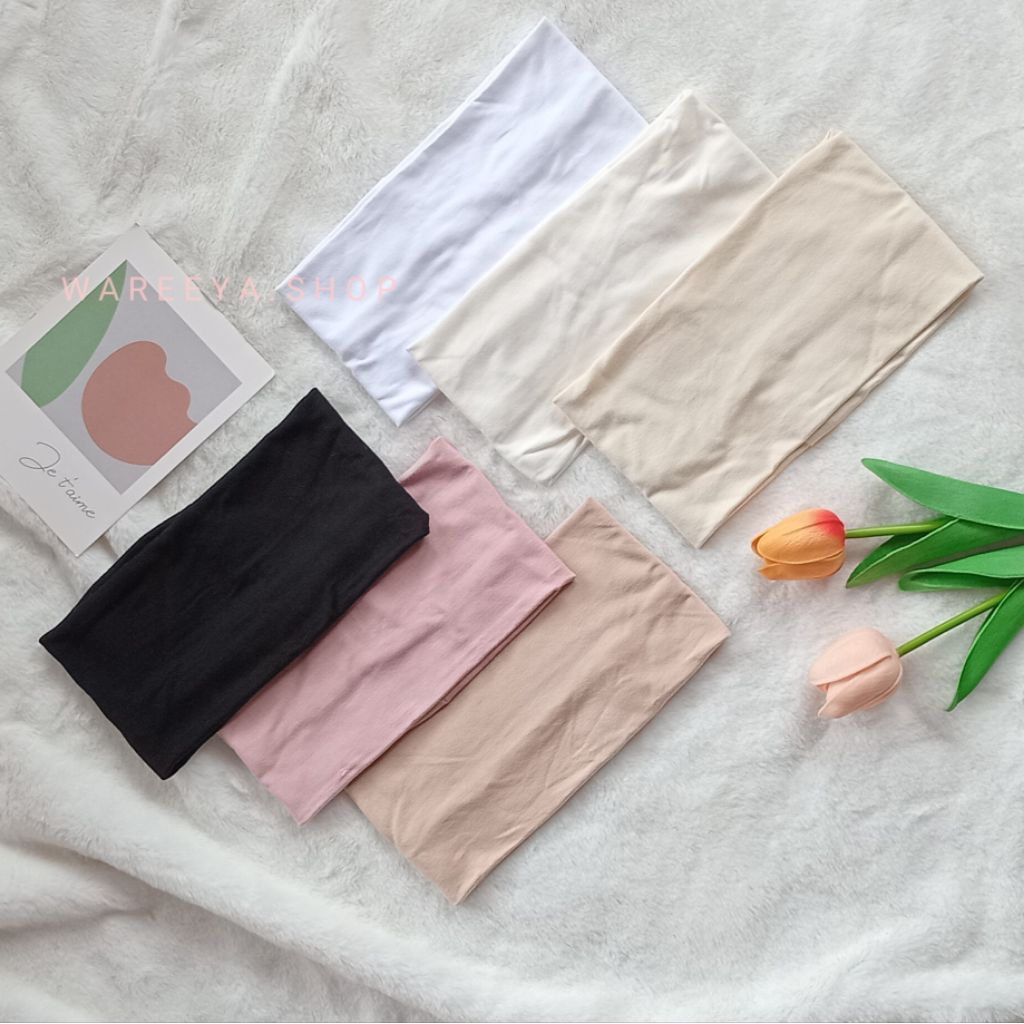 อินเนอร์ผ้าเรยอนรุ่น ♡คาดครึ่ง♡ มี 12 สี น่ารักๆ