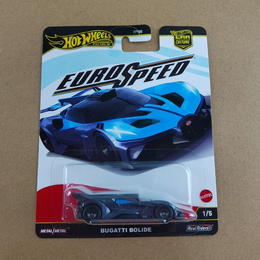 Hot Wheels Premium Bugatti Bolide Euro Speed CHASE - Nero - Edizione Limitata 2025