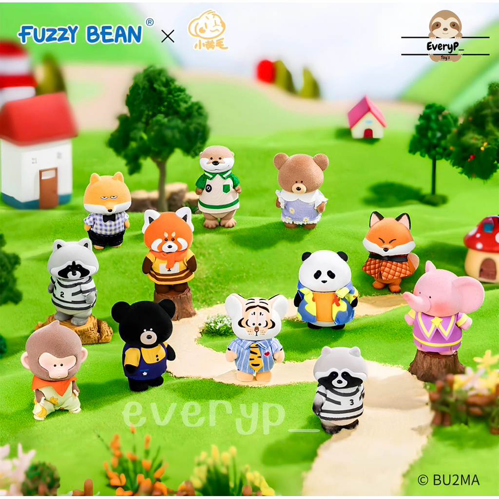 (Live/วีดิโอลด100฿) กล่องสุ่ม 🐯 FUZZY Series Figure Blind Box น้องเสือ ...