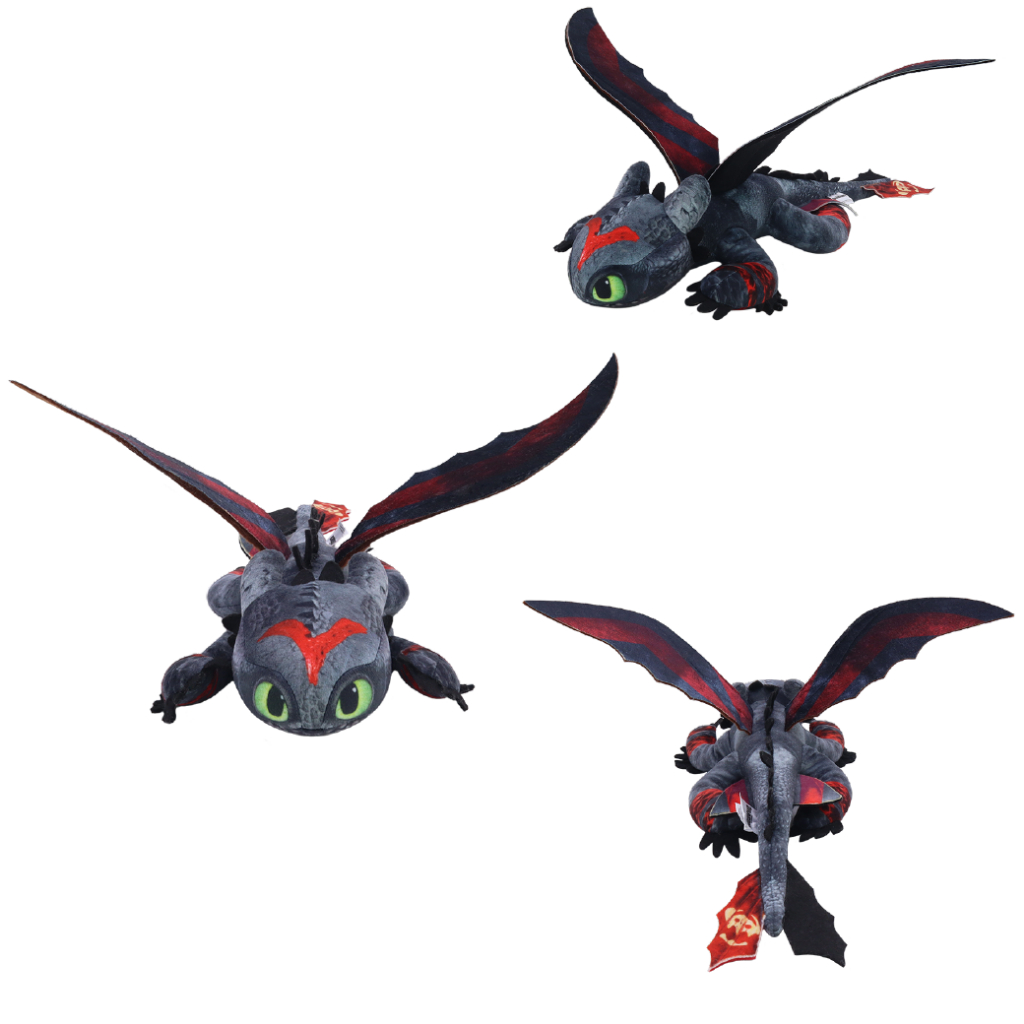 ลิขสิทธิ์แท้ Dream Works ตุ๊กตา Toothless Racing / มังกรเขี้ยวกุด และ ...