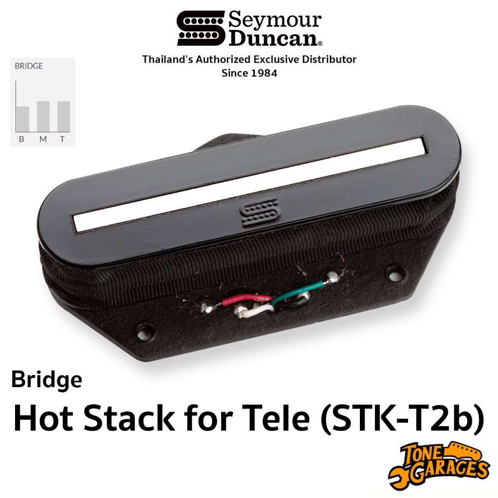 Seymour Duncan Hot Stack for Tele STK-T2b Bridge Pickup ปิ๊กอัพกีต้าร์ ...
