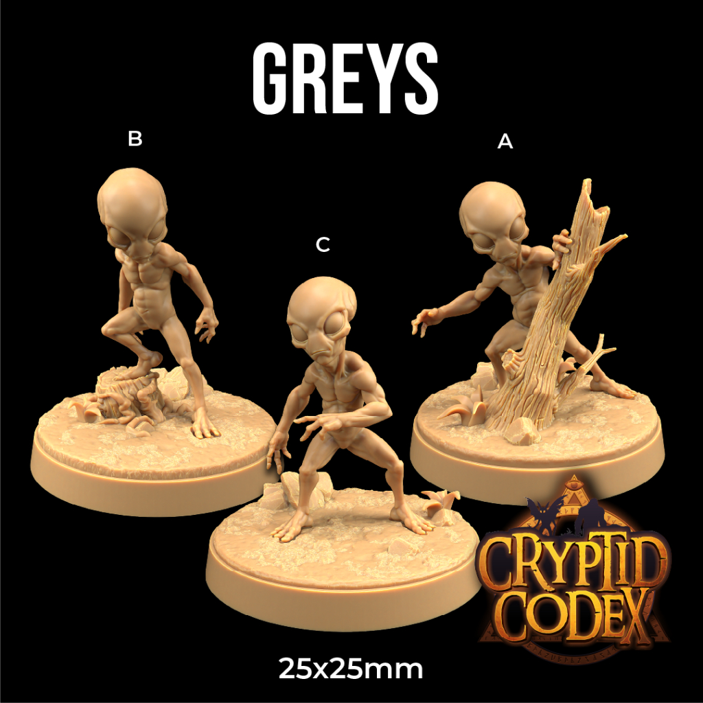 DnD Miniature I Cryptid Codex - โมเดลบอร์ดเกม (งานเรซิ่นยังไม่ลงสี) ฐาน ...