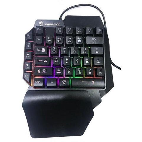 Colorful 39 Keys F6 USB Wired Keyboard RGB Ergonomics Game Gaming ...