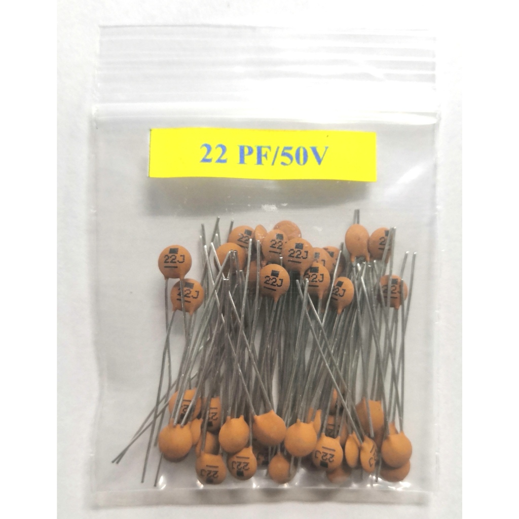 Capacitor ตัวเก็บประจุ เซรามิก 50V 22pf 24pf 25pf 27pf 30pf 33pf 39pf ...