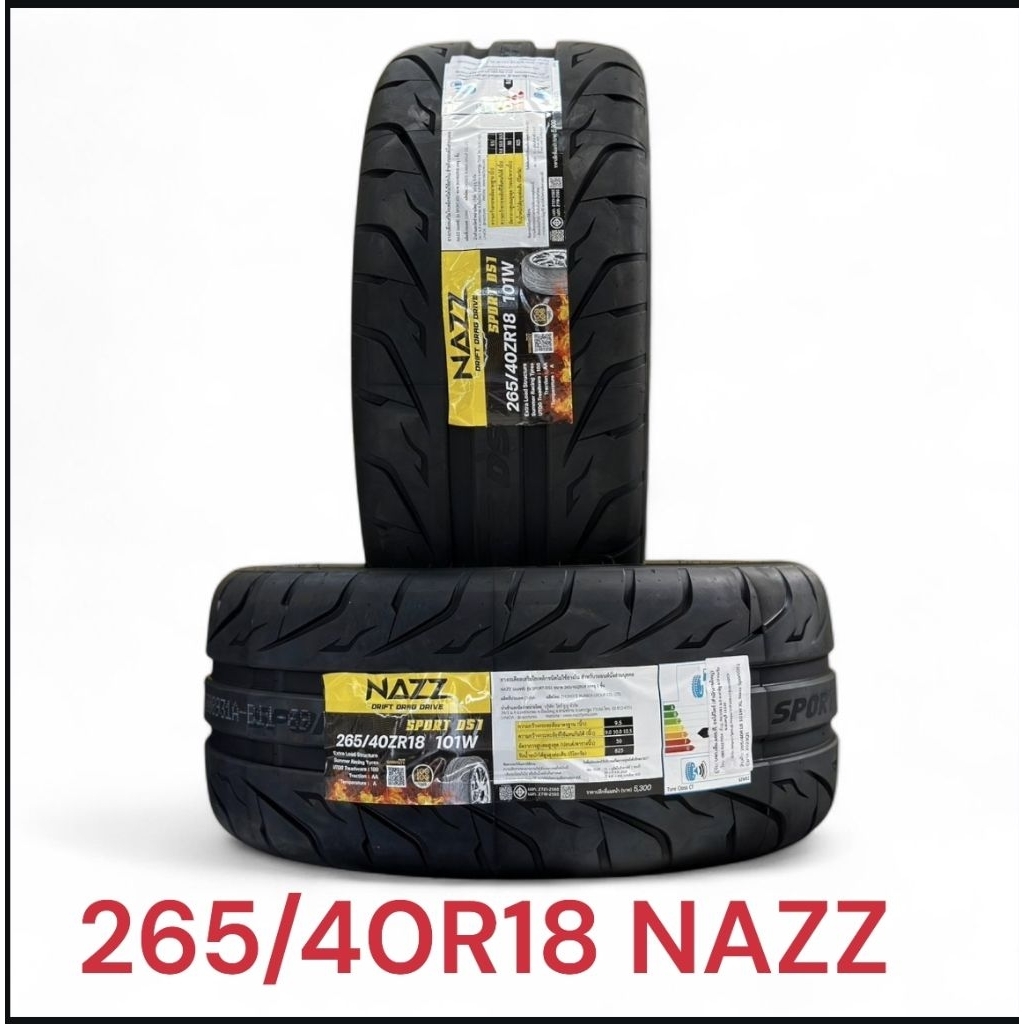 265/40R18 ยี่ห้อ NAZZ ยางซอฟ เทรดแวร์180 (ยางปี2025)(265/40R18=2เส้น ...
