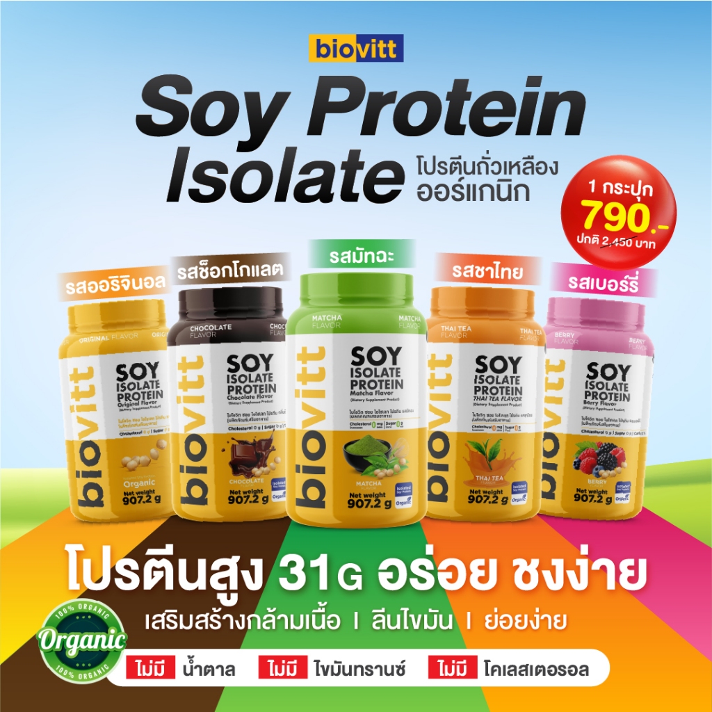biovitt Soy Protein Isolate ไบโอวิต ซอยโปรตีน ไอโซเลท โปรตีนจากถั่ว ...