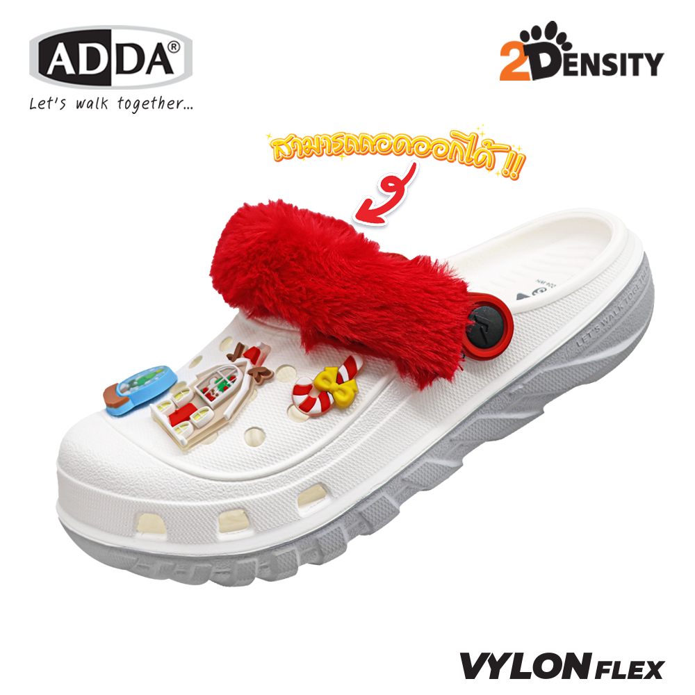 ADDA 2density รองเท้าแตะ รองเท้าลำลอง สำหรับผู้หญิง แบบสวมหัวโต ...