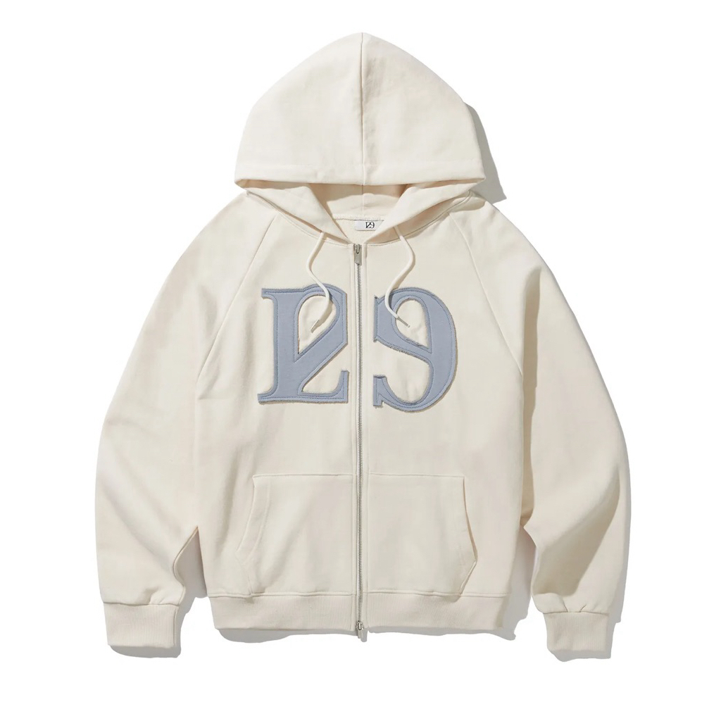 【ILLIGO】129 LOGO PATCH HOODIE ZIP-UP MUSINSA | ILLIGO 129 Logo Patch Hooded Zip-Up White Melange